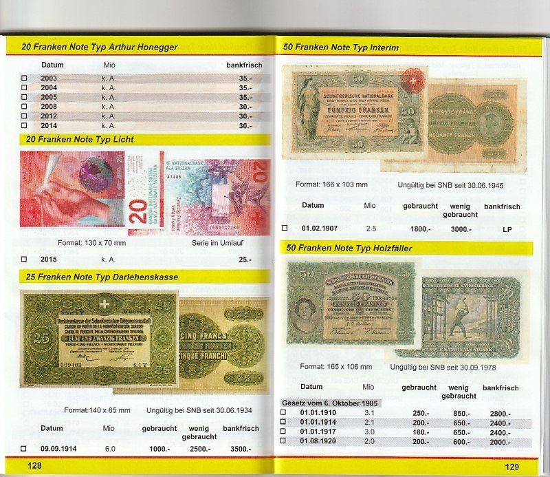 Banconote: 20 Franken 2004 bankfrisch unz – Nuovo e nell'imballaggio originale da Gelterkinden venduto da Cakir 1