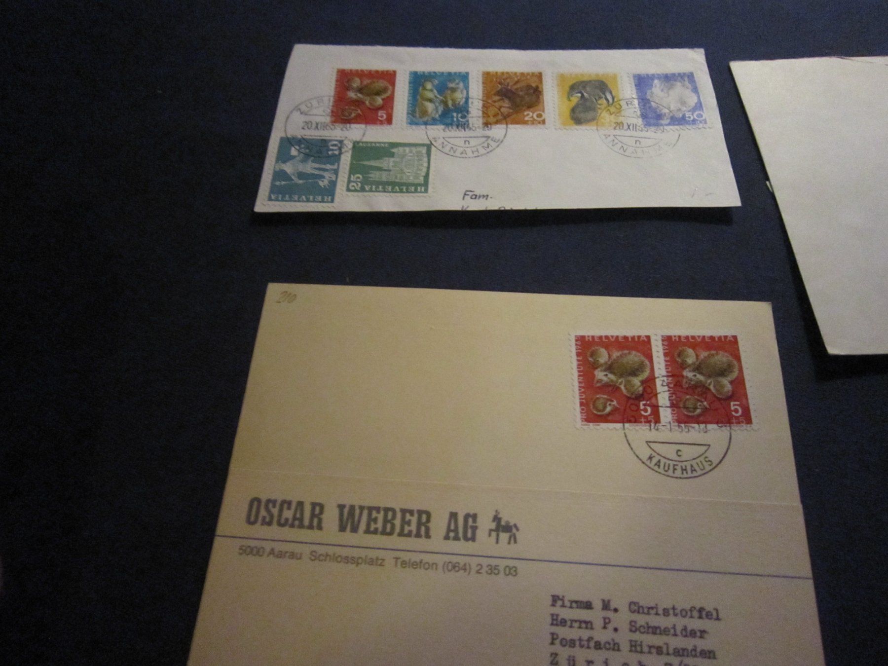 Alle Briefmarken: PJ 1965 FDC und verschiedene Marken – Gebraucht aus Gordola von Polentaefung 5