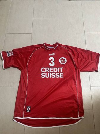 Matchworn Schweizer Nati Trikot vom Jahre 1988 Grösse XL