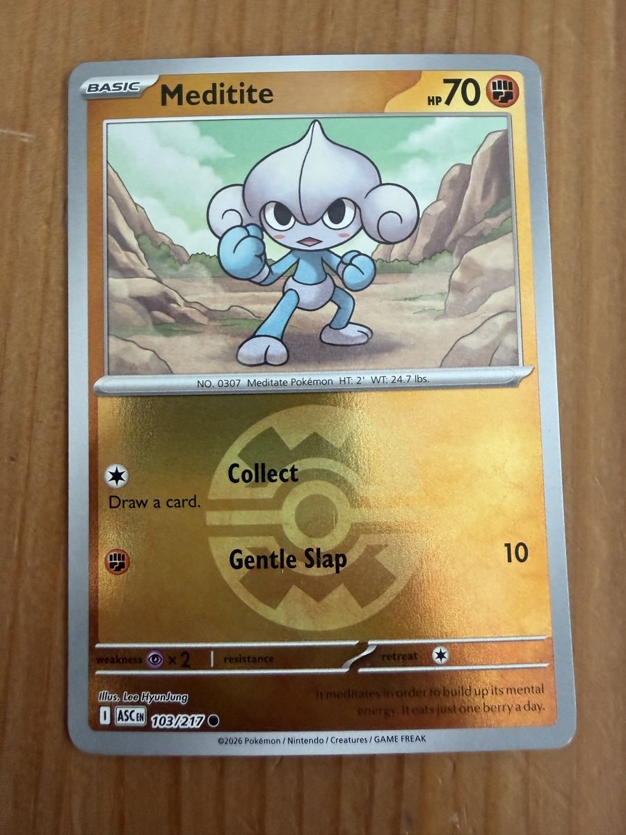 Pokémon Sammelbilder & Trading cards: Meditite (ASC103) – Neu (gemäss Beschreibung) aus Vevey von Matx