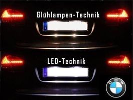 Kennzeichenbeleuchtung LED BMW E38