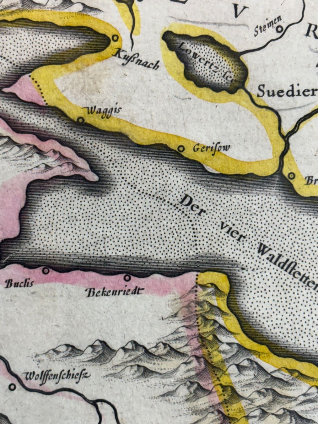 Cartine & Atlanti: Landkarte Mercator antik Schweizerisches Mittelland – Usato da Hinwil venduto da DaniBachman 3