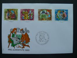 1985 Nr. J294-J297 auf FDC mit ET-Vollstempel
