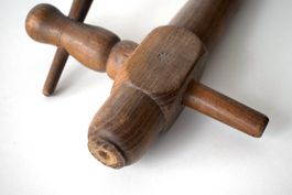 Antiker Zapfhahn für Weinfass Hahn aus Holz