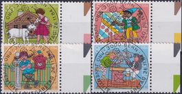 1984, J290-J293 (Pro Juventute) Satz mit Ersttags-Stempel.