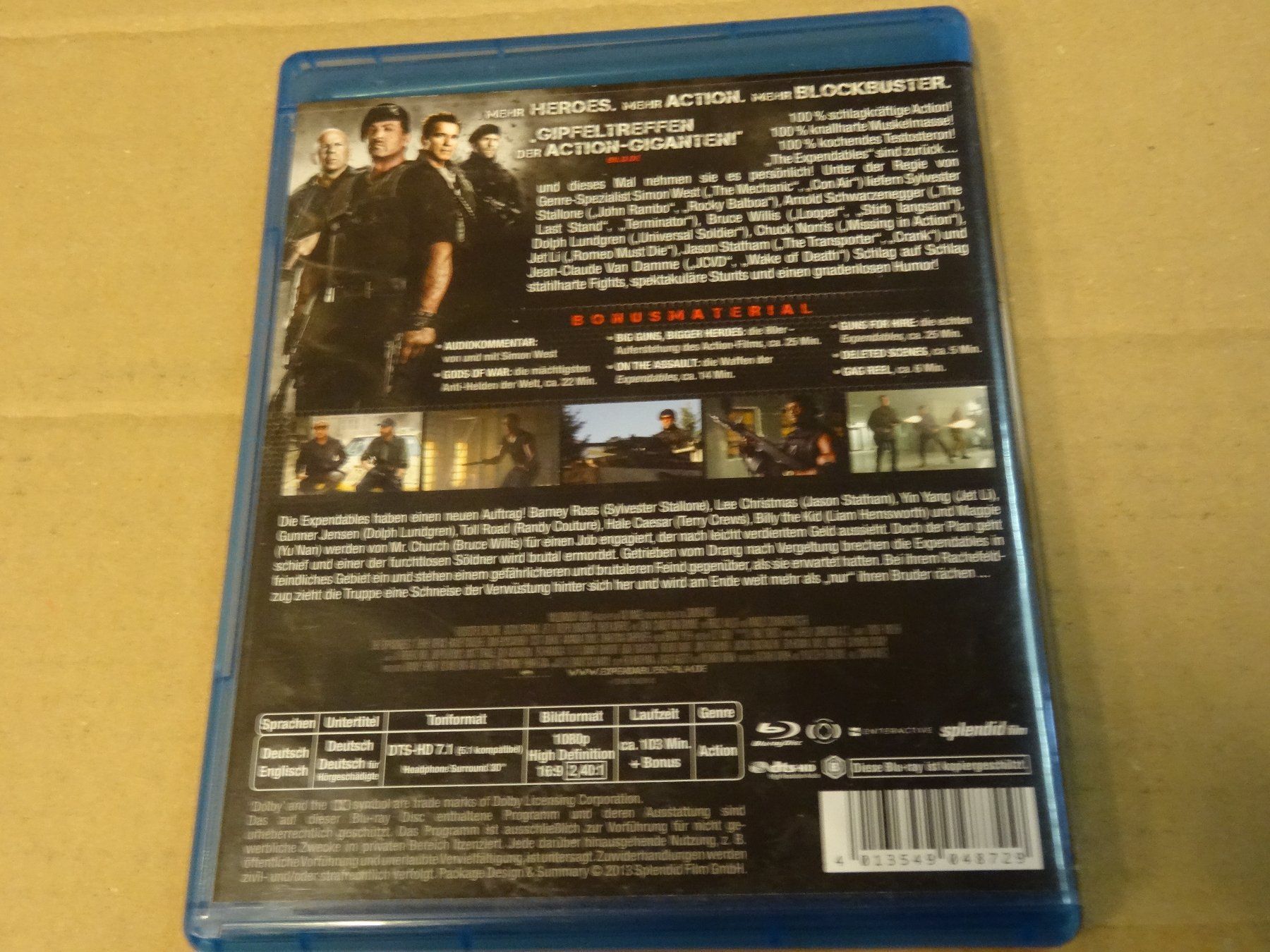 Tutti i DVDs: The Expendables 2 - Back for War BLU-RAY – Usato da Olten venduto da Disc-Verkauf 2