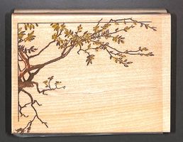 Ast / Baum Stempel KREATIVA. holzmontierter Gummistempel