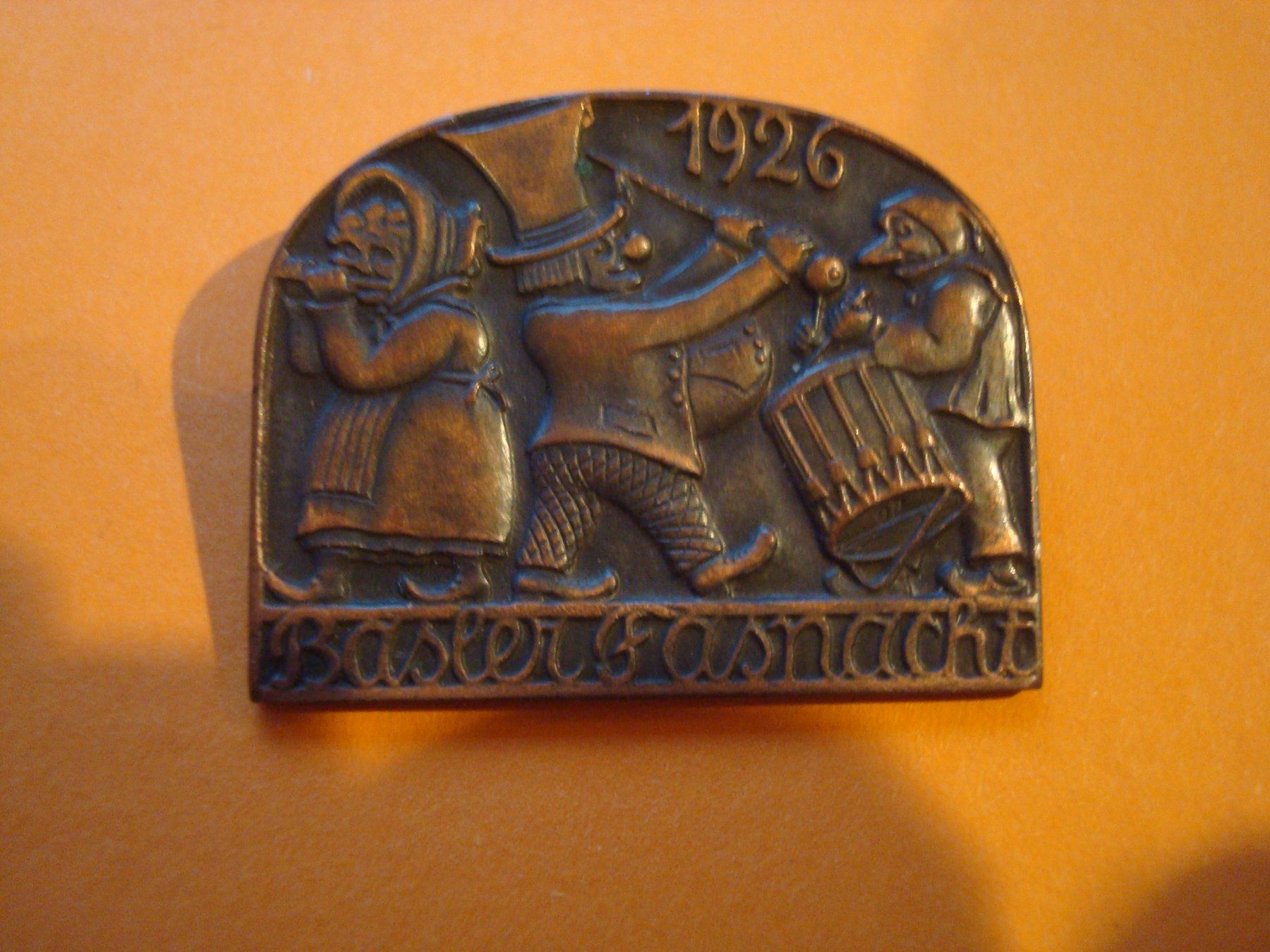Placchette & Badge: Plakette Kupfer 1926 – Usato da Riehen venduto da Baerewaegli