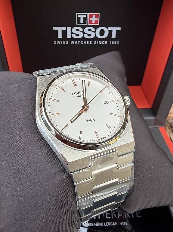 Orologi: Tissot PRX 40mm Weiße  – Nuovo e nell'imballaggio originale da Monthey venduto da vla_x7fz