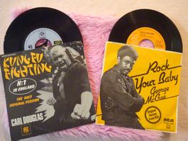 KUNG FU FIGHTING  ** ROCK YOUR BABY ** 2 DISCO KNALLER 70er