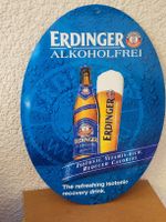 🔵 Von 2013 ERDINGER ALKOHOLFREI Werbeschild Metall 