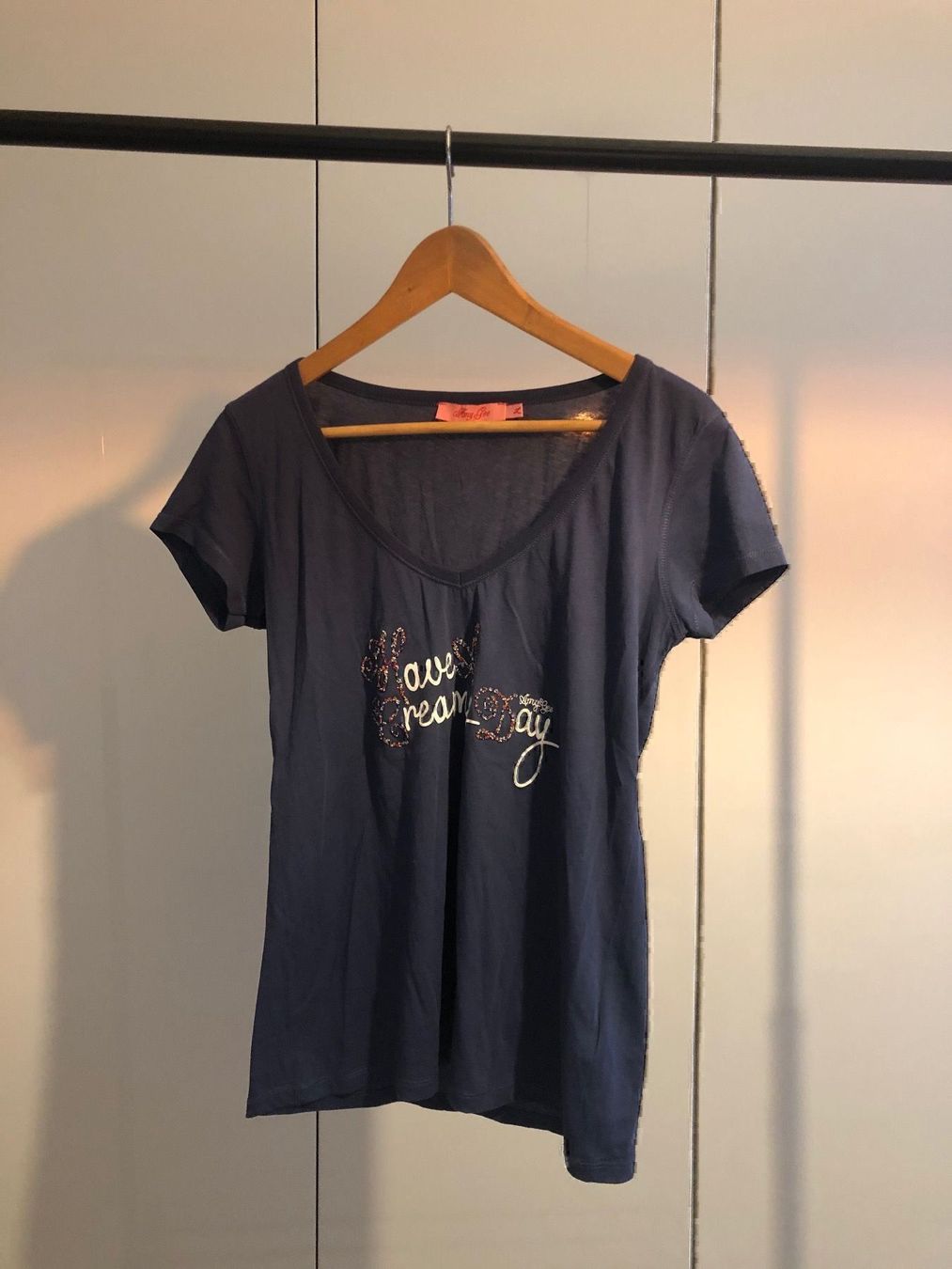 T-shirt: Dunkelblaues T-Shirt – Usato da Grenchen venduto da iagiag