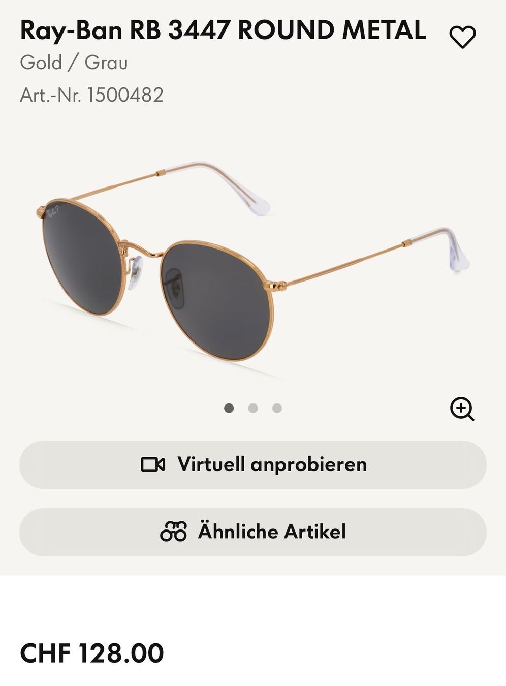 Ray-Ban Brillen & Gläser: RAY-BAN Sonnenbrille RB 3447 – Gebraucht aus Degersheim von Starkigel 5