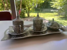 Traditional habdmade Turkish coffee  set 