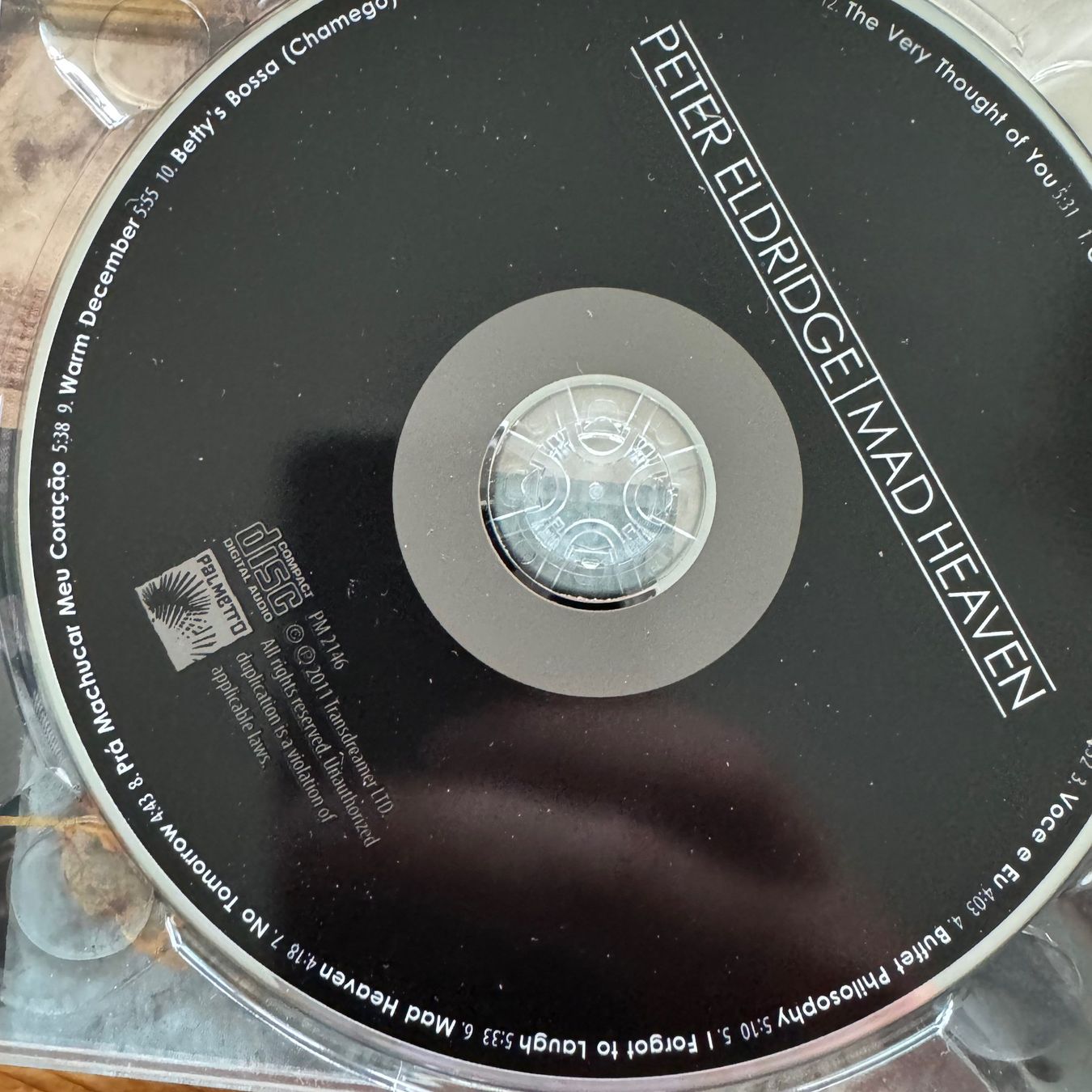 CD: Peter Eldridge - Mad Heaven (CD) 2011 w. Tim Lefebvre – Usato da Zug venduto da Mirare9 3