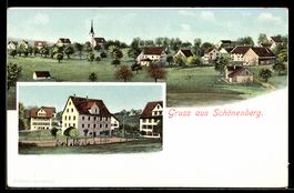 AK Schönenberg, Schule und Totalansicht mit Kirche
