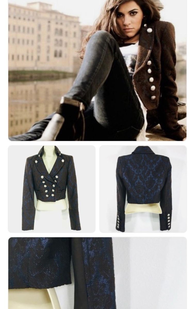 Giacche: Bebe Brocade Cropped Jacket Blazer - Size S – Usato da Spreitenbach venduto da eli_7f86 2
