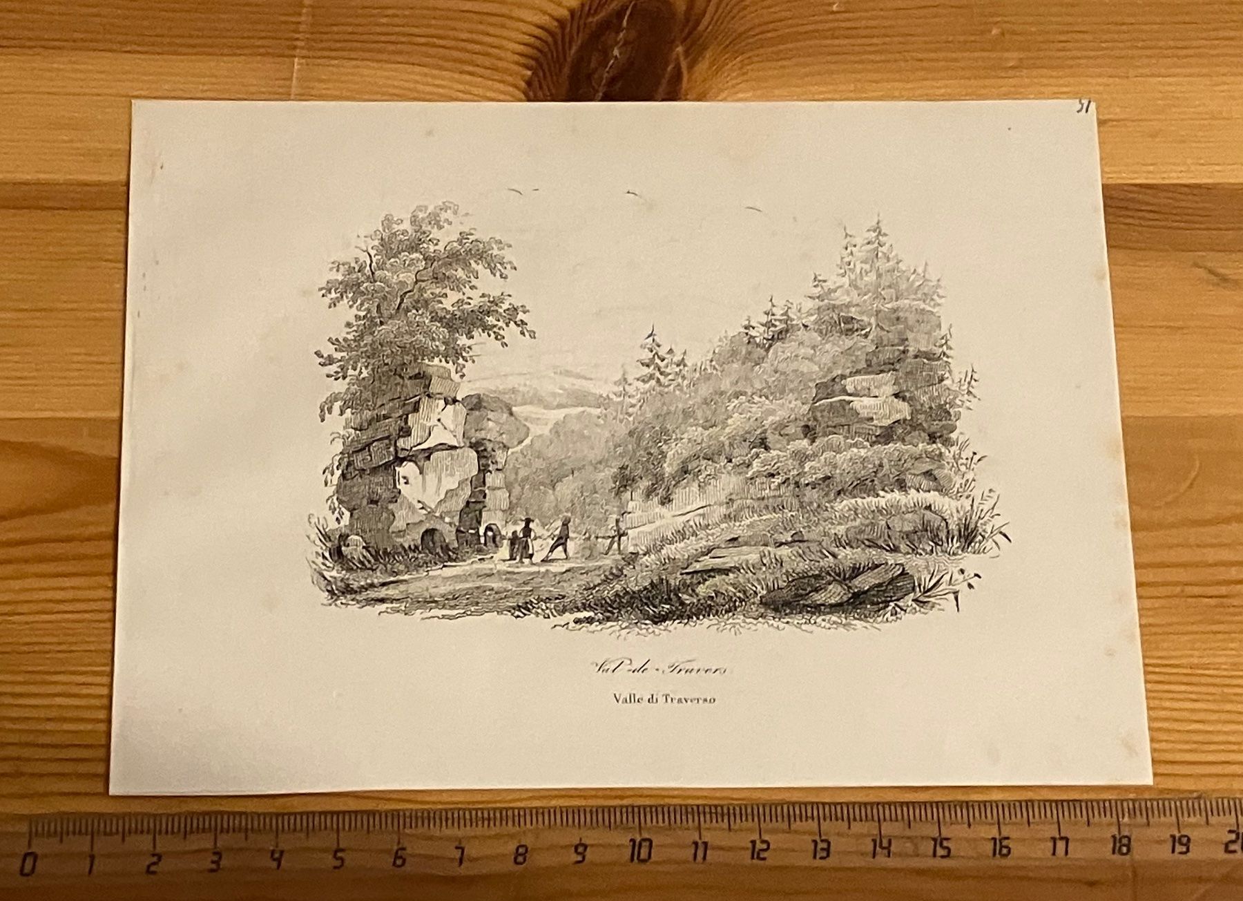 Incisioni: Val de Travers: Stich 1838 – Usato da Aarau venduto da luck123