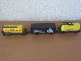 Märklin HO - 3 wagons marchandises DB / Güterwagen DB