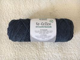 Re-Cotton Gründl Garn 100g~150m NS.4-5 grau 9 stricken häkel