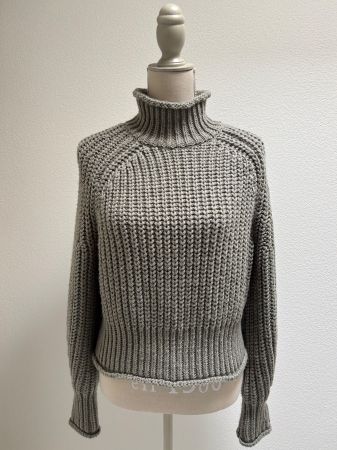 🤍 Damen Rollkragen-Pullover von „H&M“, oliv, Gr. S/36 🤍