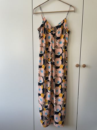 Modström Spaghettiträger-Kleid mit Blumenmuster Gr. S