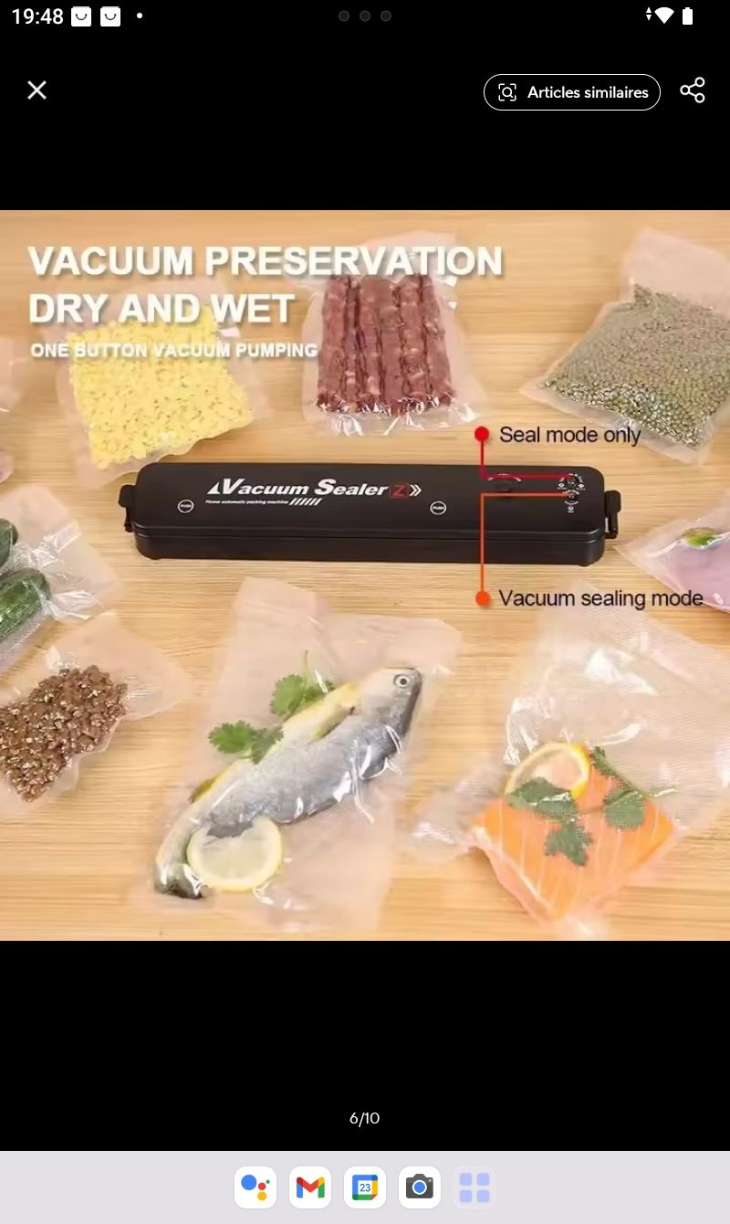 Machine sous vide, scelleuse aliments +10 sacs inclus (Neuf avec — free download