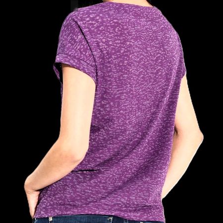 💜 Stylisches T-Shirt in Lila Meliert – XL & Bequem! 💜💫