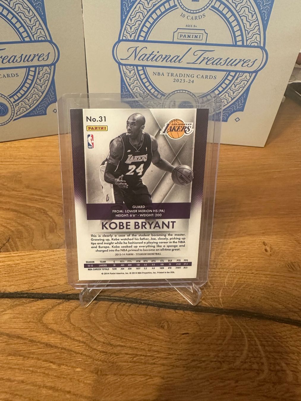 Panini Carte collezionabili: Carte Panini Kobe Bryant 2013-14 Titanium – Usato da Vullierens venduto da Gaara04 1