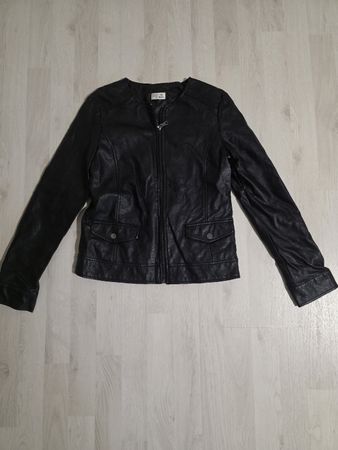 OVS Mädchen  Kunstlederjacke schwarz Grösse 158 gebraucht