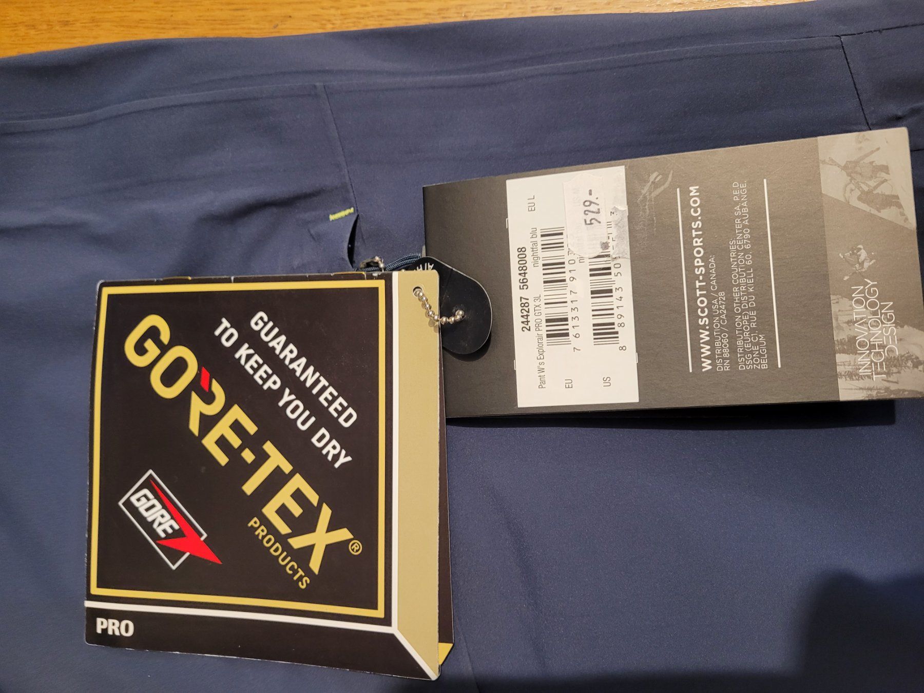 Scott Pantaloni: Pantalon Scott Exploraire Gore-tex – Nuovo e nell'imballaggio originale da Montreux venduto da scotti1968 1