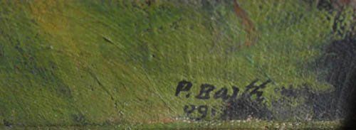 Gemälde: BARTH Paul B. OELG. Landschaft bei Paris – Gebraucht aus Basel von basilisk04 3