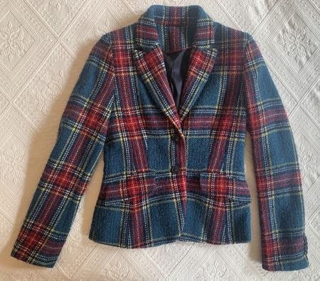 Blazer, kariert, neu