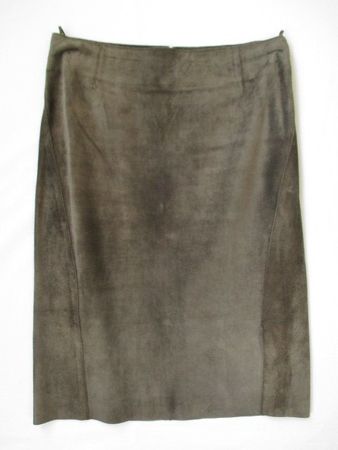 GUCCI - Wildleder Veloursleder Rock Vtg 90s Zamasport IT 40