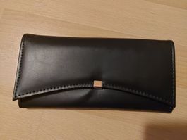 Schwarzes Damen-Portemonnaie/Geldbeutel/Geldbörse