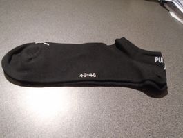 Sneaker Socken Grösse 43 - 46 Puma, schwarz