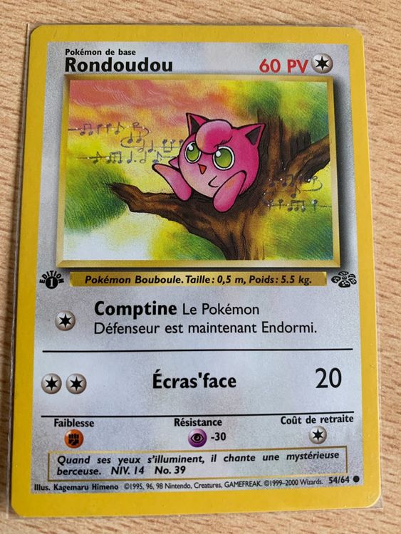 carte Pokemon - RONDOUDOU (1ère édition) | Kaufen auf Ricardo
