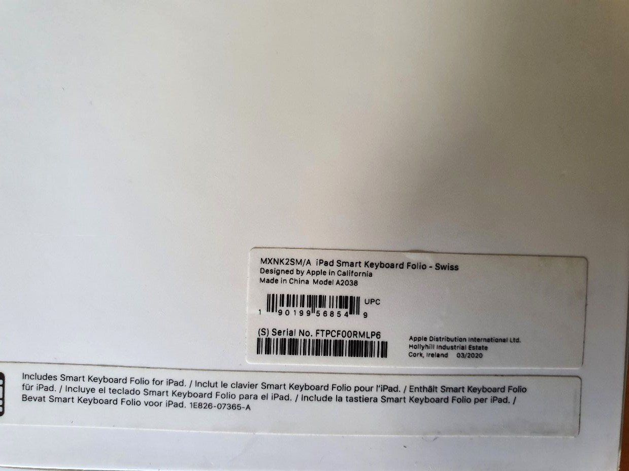 Apple Tastiere: Apple Smart Keyboard Folio für iPad 11 – Usato da Rheinfelden venduto da 100angela 3