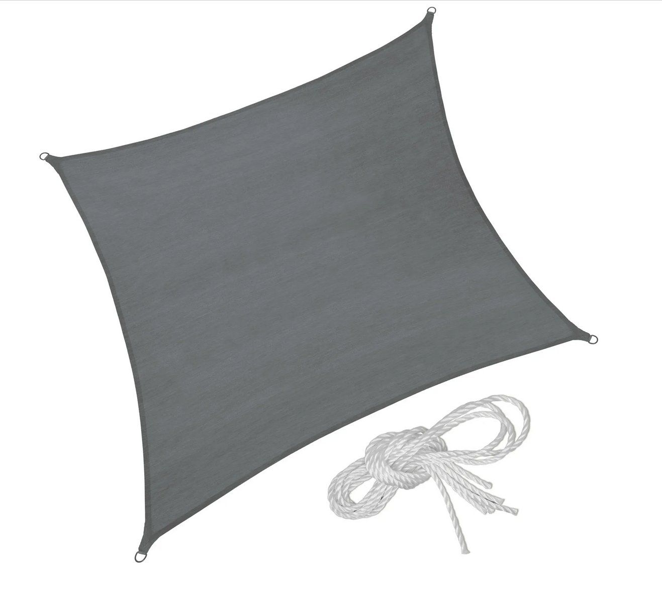 Ombrelloni: Sonnensegel quadratisch grau 360 x 360 cm – Nuovo (secondo la descrizione) da Steinhausen venduto da Retourenprofis 1