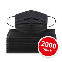 Schutzmasken Multi-Pack 2000 Stk schwarz