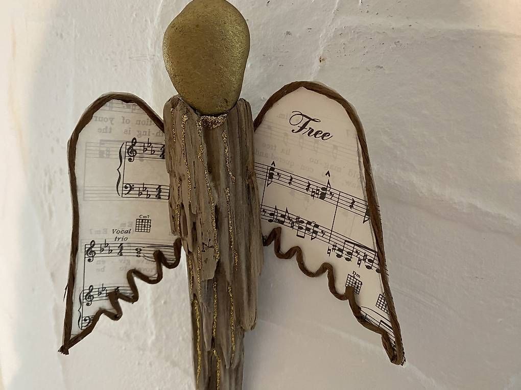 Tutte le decorazioni: Schwemmholz Engel – Usato da Hubersdorf venduto da Beatrice60 1