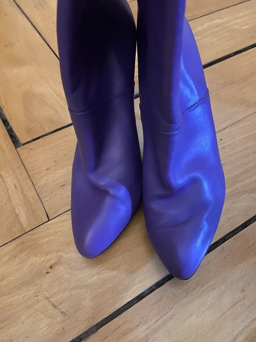 Damenschuhe: Overknee Stiefel lila – Gebraucht aus Zürich von Unique2400 6