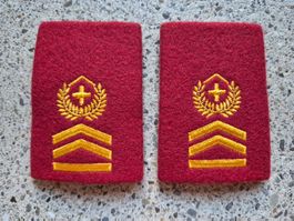 *** Gradabzeichen Patten Set Hauptfeldweibel Artillerie ***
