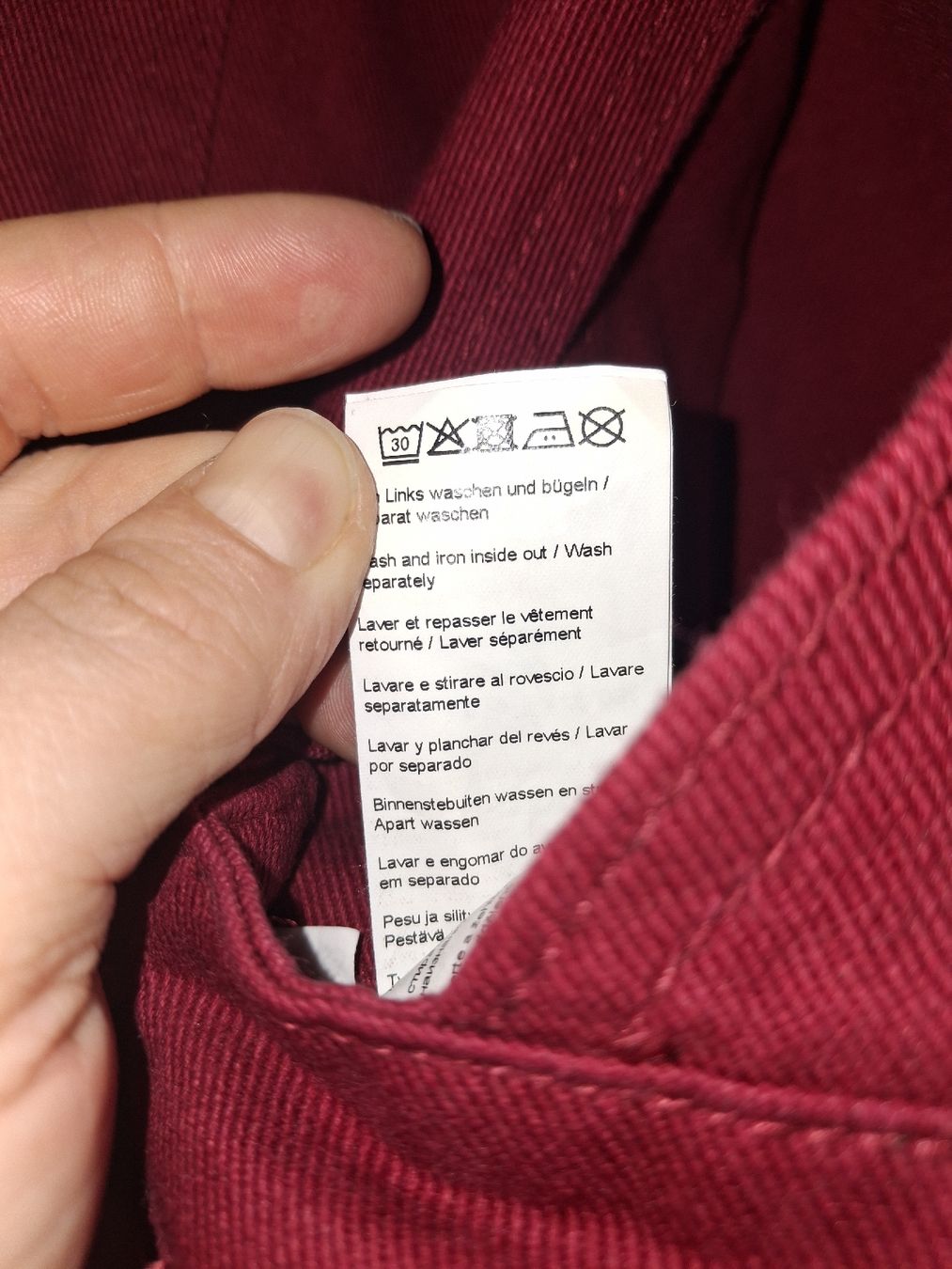 Pantaloni: Rote Latzhose von Twintip – Usato da Solothurn venduto da Mayla92 3