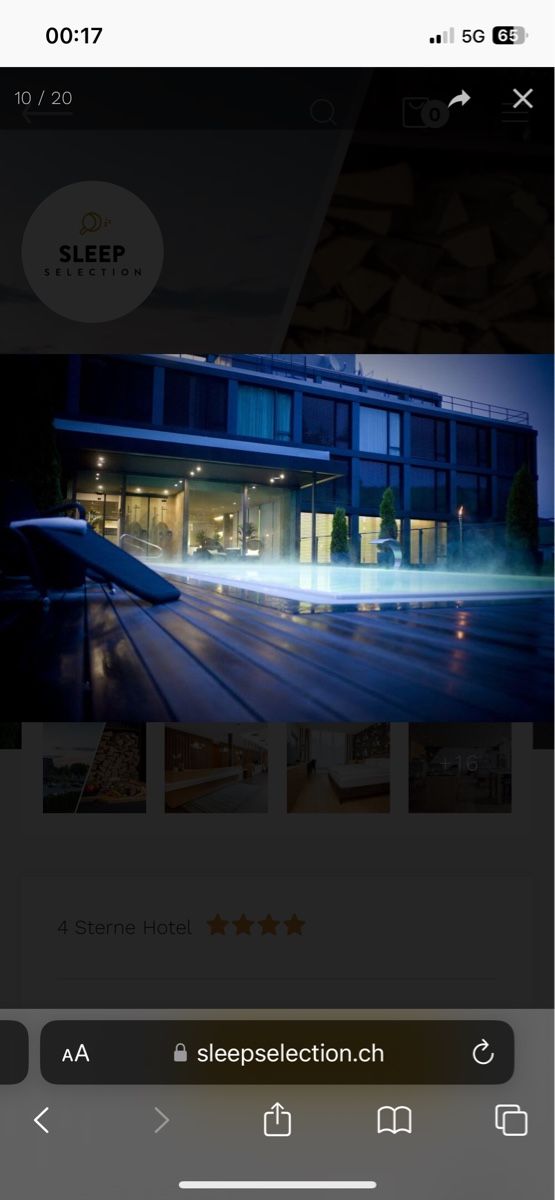 Buoni: Sleepselection Gutschein Tailormade Hotel SIHLPARK – Nuovo e nell'imballaggio originale da Wetzikon ZH venduto da ruby.brukx 3