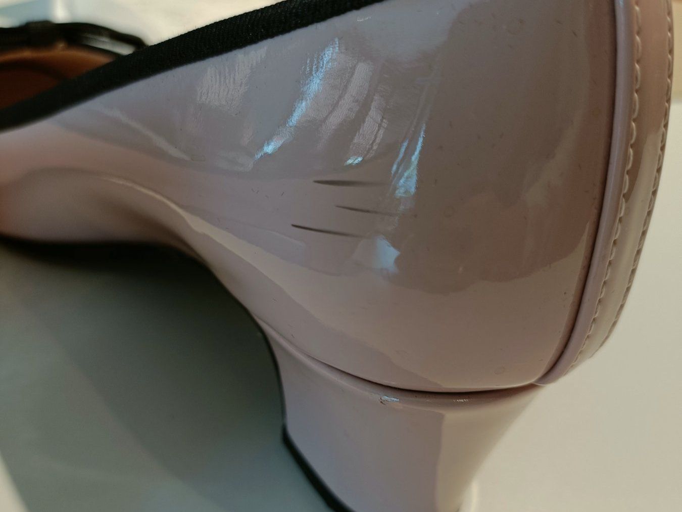 Damenschuhe: Pumps, Lackleder Rosa/Schwarz Gr.37 – Gebraucht aus Zollikofen von Proseco 5
