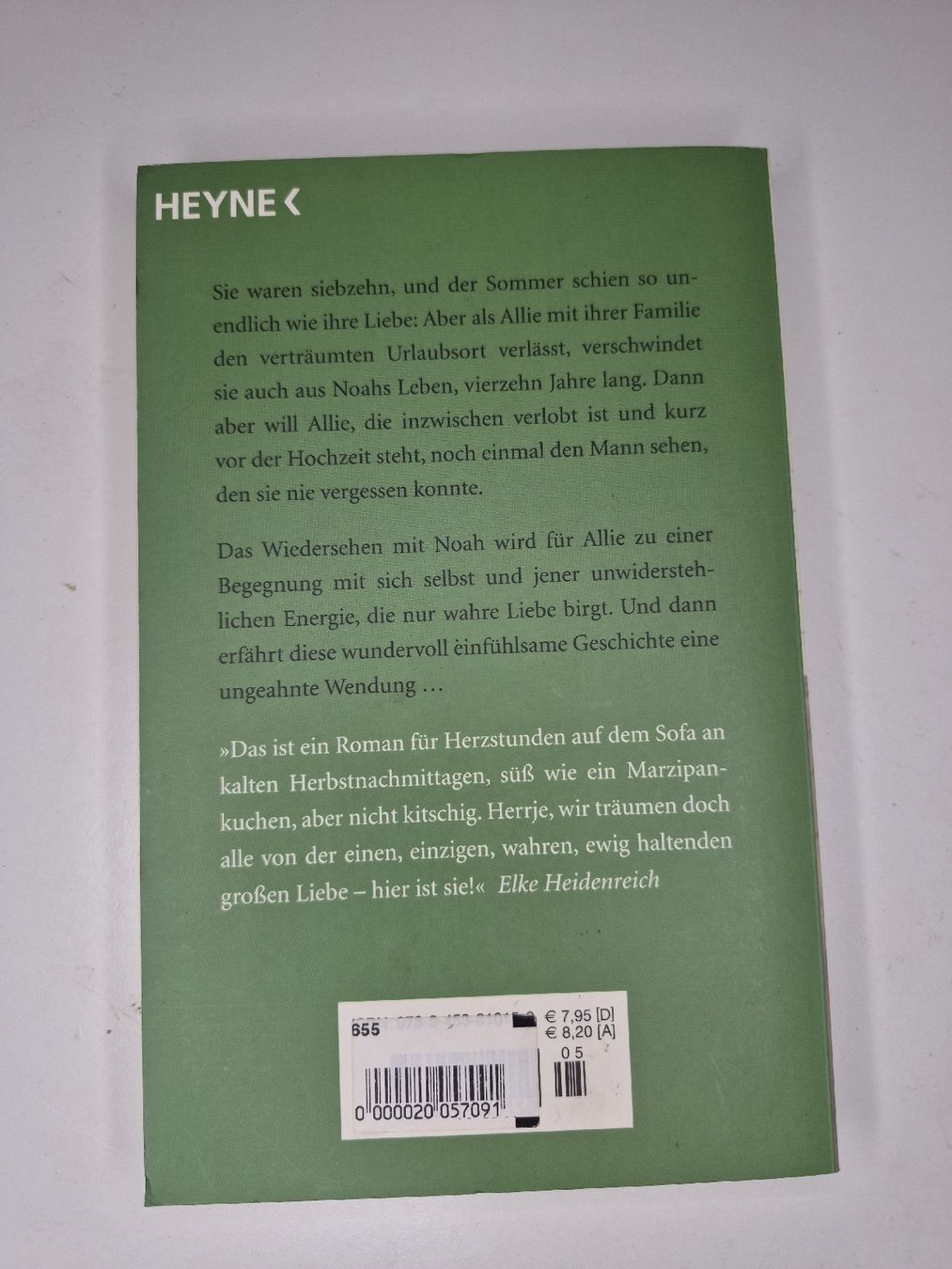 Bücher: Nicholas Sparks Wie ein einziger Tag  – Gebraucht aus Ennetbaden von lou_6mq2 1