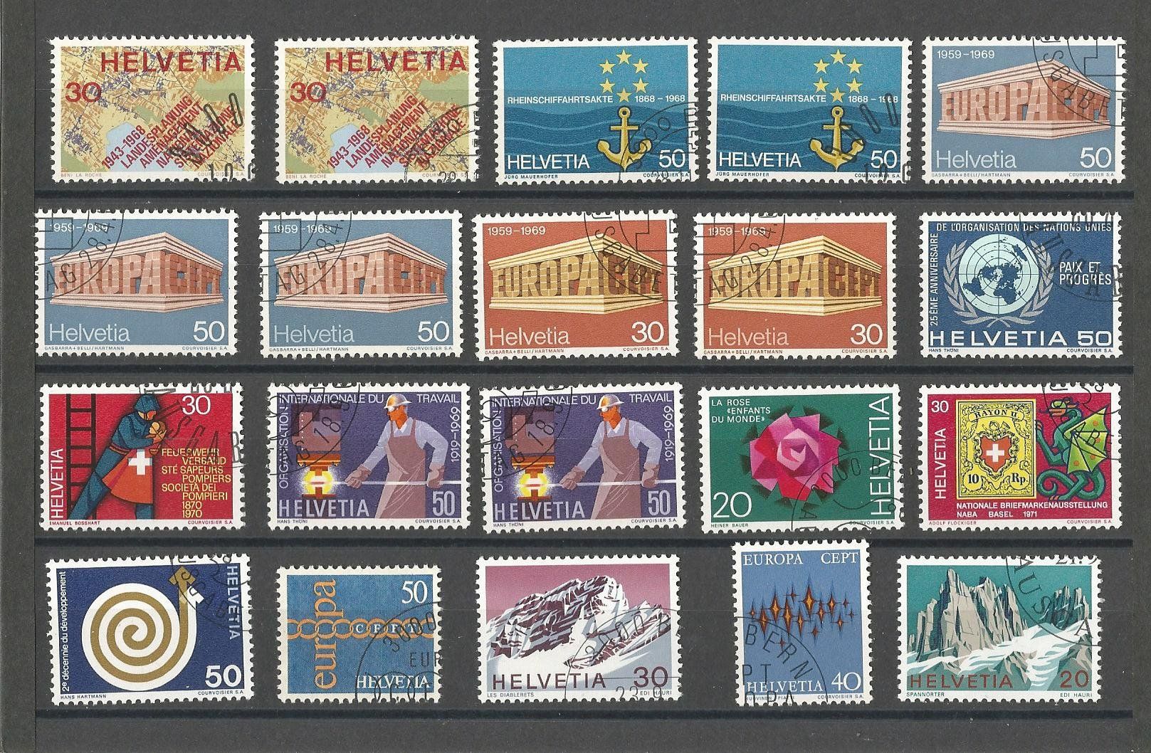 Tous les timbres: Div. Schweiz Werbemarken - gestempelt mit Gummi – D'occasion à Hinwil par Rado56 1