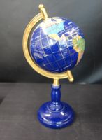 Globus Lapis Lazuli mit Messinggestell guter Zustand