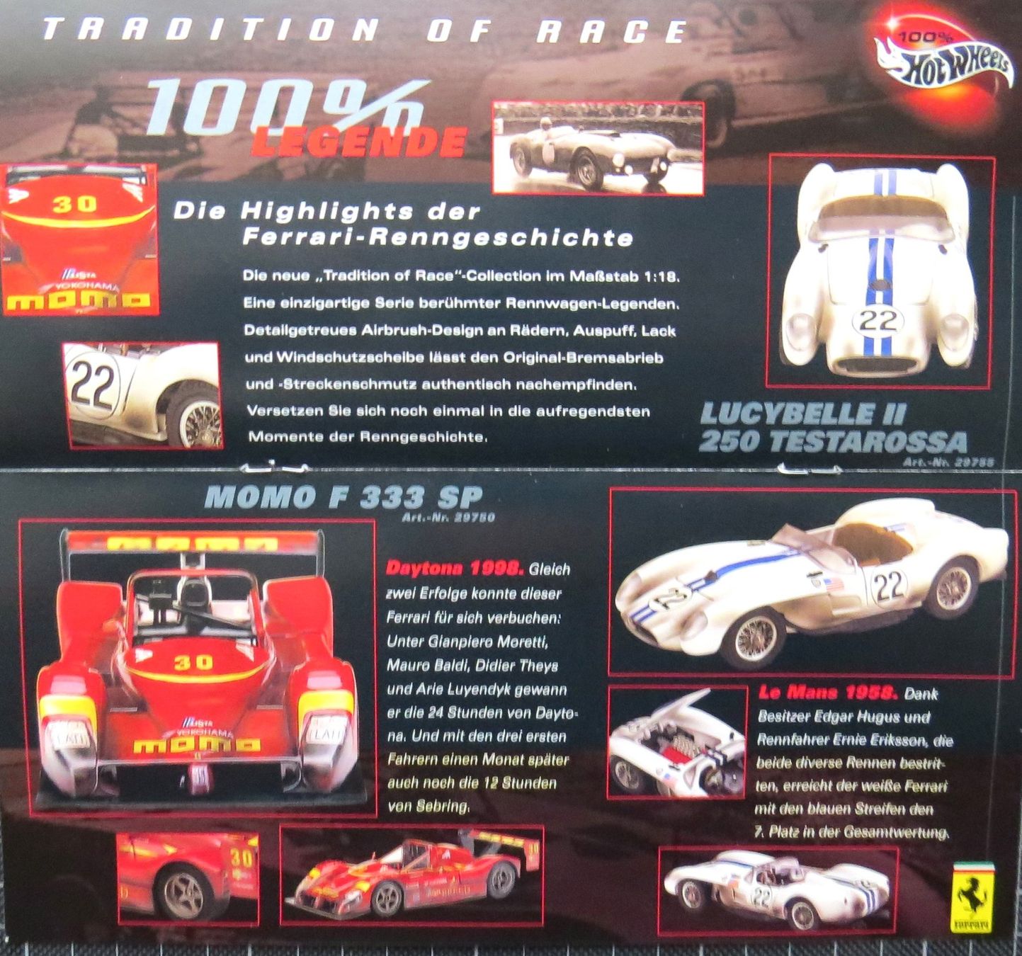 Hot Wheels Modellautos: Kleiner Hot Wheels Ferrari Prospekt – Neu (gemäss Beschreibung) aus Ettingen von campione_1 2